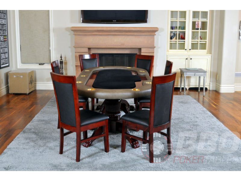 BBO Poker Mahogany Dining Style Poker Chair 2BBO-CHAIR-MHG