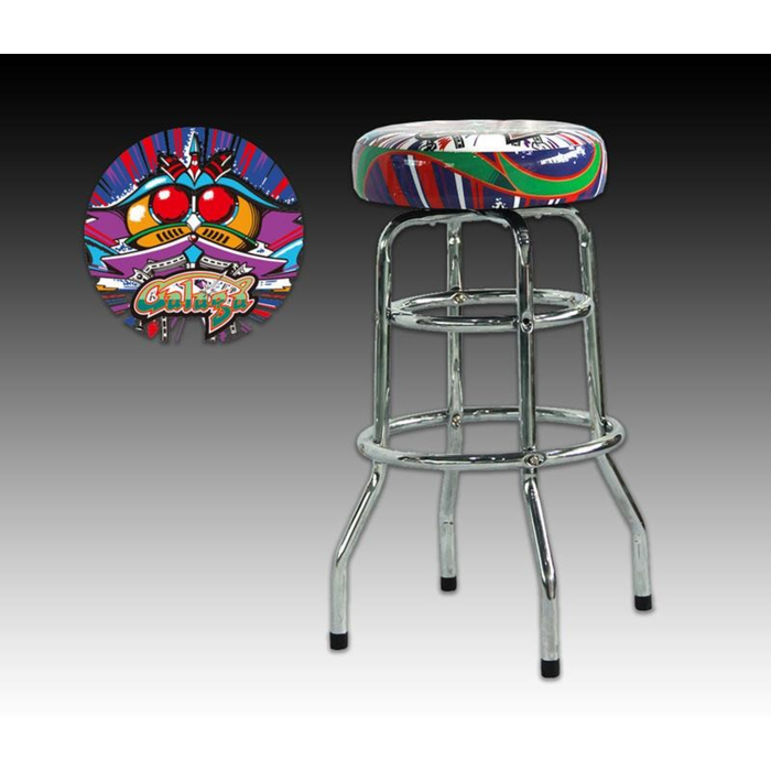 Bandai-Namco Galaga Barstool 30" Chrome HG05-16778-01