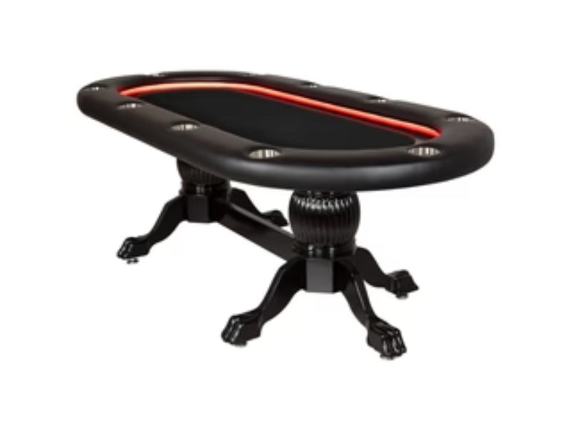 BBO Poker Elite Alpha 10 Person LED Sunken Playing Surface Poker Table 2BBO-ELTA