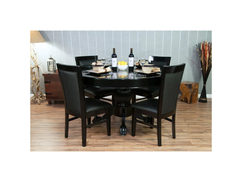 BBO Poker Black Dining Style Poker Chair 2BBO-CHAIR-BLK