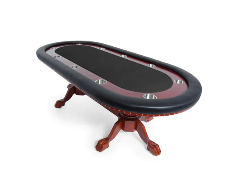 BBO Poker The Rockwell 10 Person Classic Mahogany Poker Table 2BBO-RW