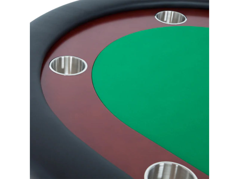 BBO Poker The Rockwell 10 Person Classic Mahogany Poker Table 2BBO-RW