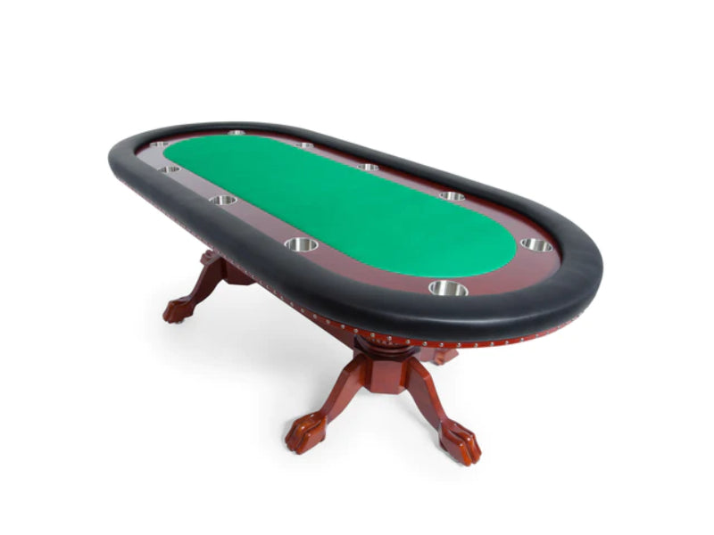 BBO Poker The Rockwell 10 Person Classic Mahogany Poker Table 2BBO-RW