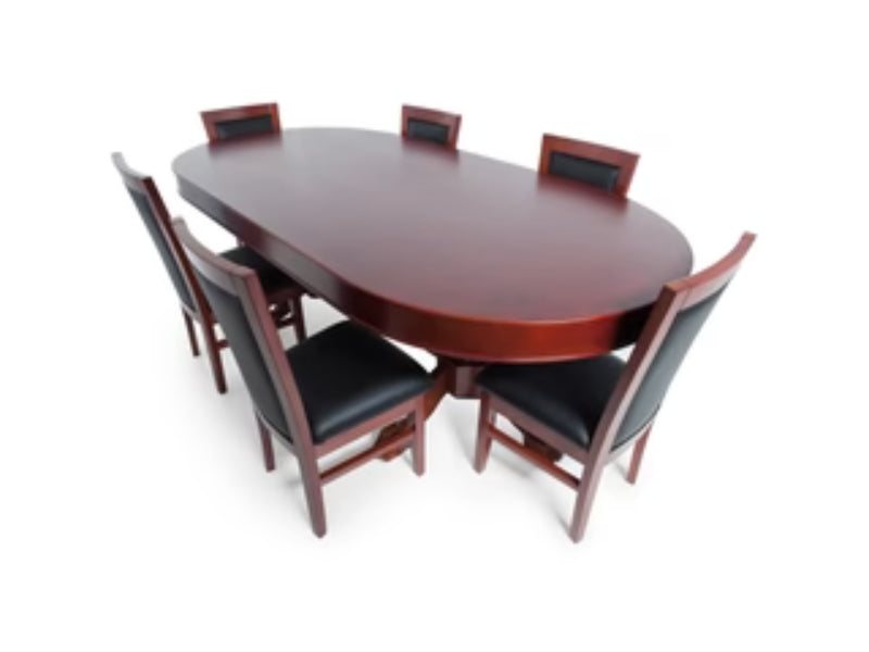 BBO Poker The Rockwell 10 Person Classic Mahogany Poker Table 2BBO-RW