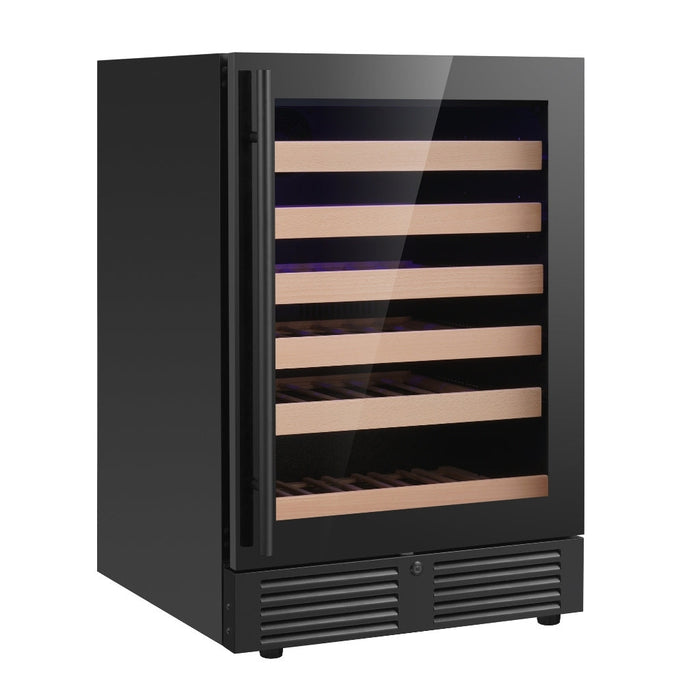 KingsBottle 24" Under Counter LOW-E Glass Door Single Zone Wine Cooler KBU145DX