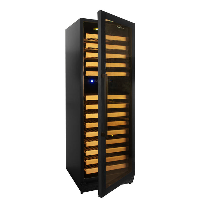 KingsBottle 164 Bottle Large Wine Refrigerator With Glass Door KBU-170DX