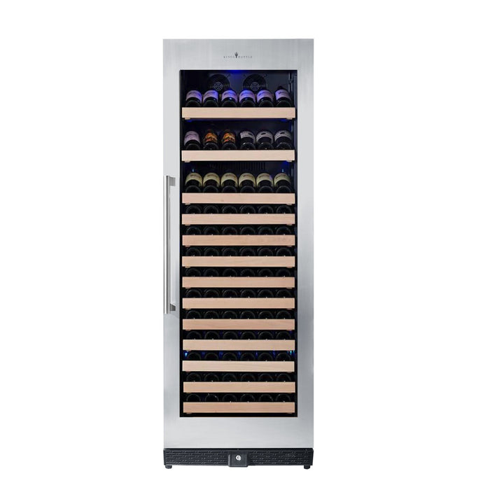 KingsBottle 166 Bottle Large Wine Cooler Refrigerator Drinks Cabinet KBU170WX