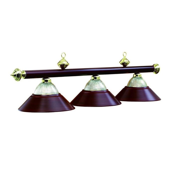 RAM Game Room 3 Lt - 54" Billiard Light - Burgandy