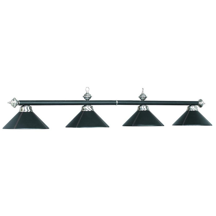 RAM Game Room 4 Lt - 54" Billiard Light - Leather/Black