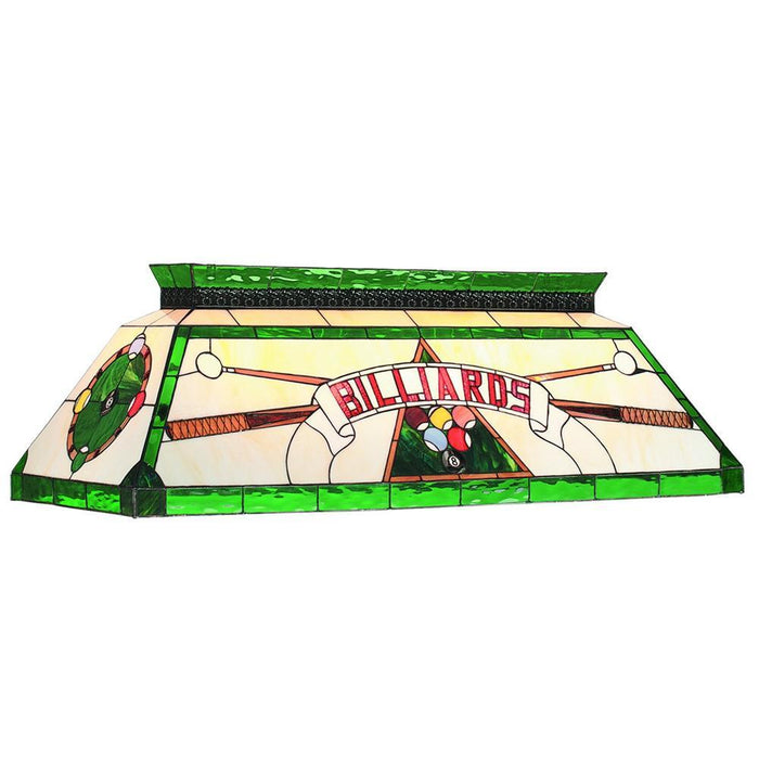 RAM Game Room 44" Tiffany Billiard Light - Green CF BILLIARD GRN