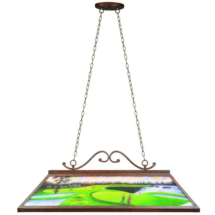 RAM Game Room 48" Hand-painted Golf Course Billiard Light RP 48 GOLF