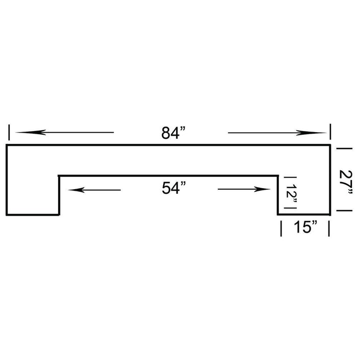 RAM Game Room 84" Bar - Black