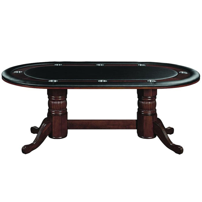 RAM Game Room 84" Texas Hold'em Game Table - Cappuccino