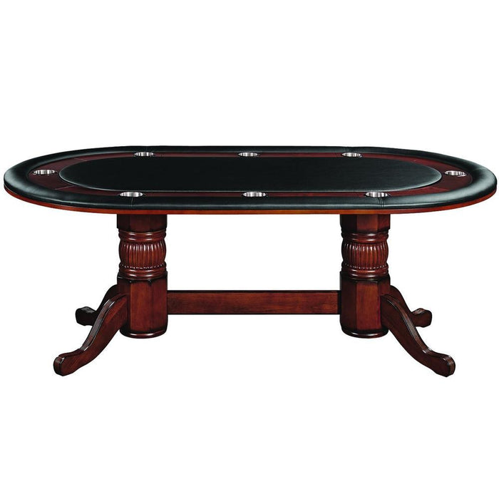 RAM Game Room 84" Texas Hold'em Game Table - Chestnut