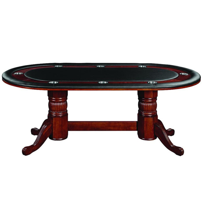 RAM Game Room 84" Texas Hold'em Game Table - English Tudor