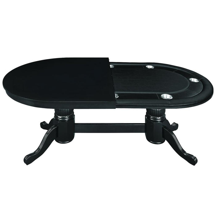 RAM Game Room 84" Texas Hold'em Game Table  - Black