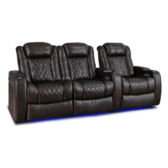 Valencia Tuscany XL Home Theater Seating Row of 3