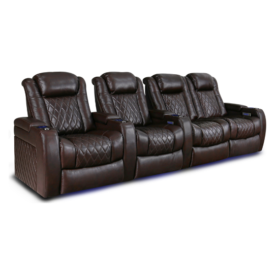 Valencia Tuscany XL Home Theater Seating Row of 4