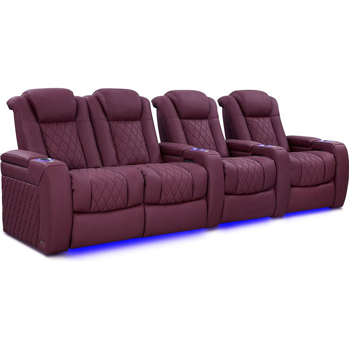 Valencia Tuscany Ultimate Luxury Edition Home Theater Seating Row of 4