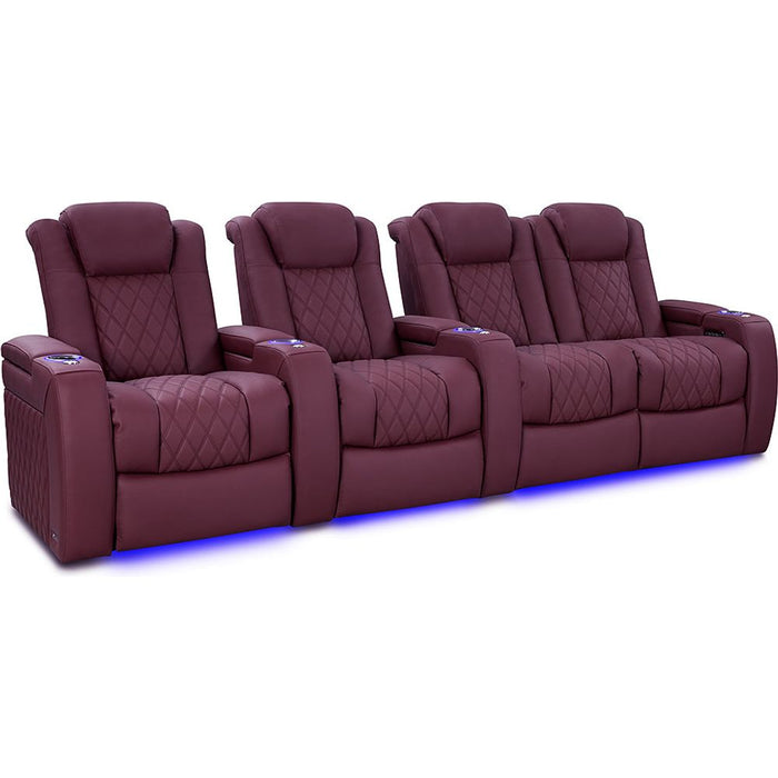 Valencia Tuscany Ultimate Luxury Edition Home Theater Seating Row of 4