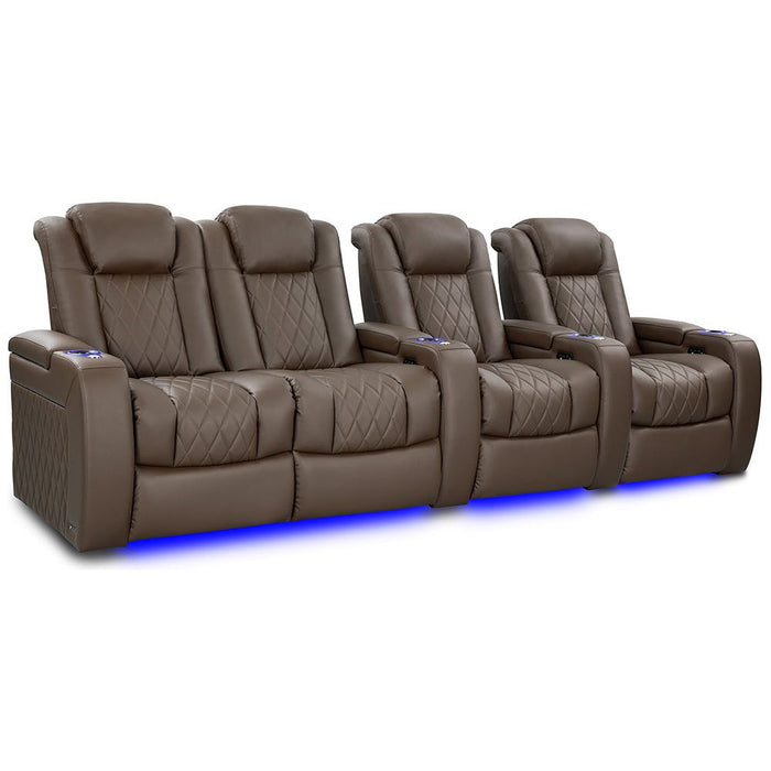 Valencia Tuscany Vegan Edition Home Theater Seating Row of 4